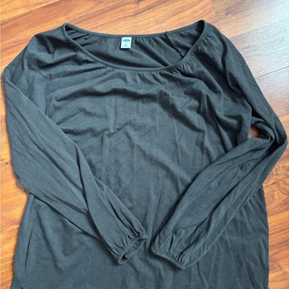 Old Navy Black Long Sleeve Top
